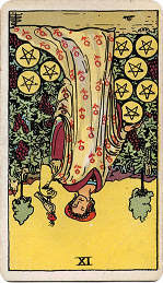 Nine of Pentacles (Reversed)